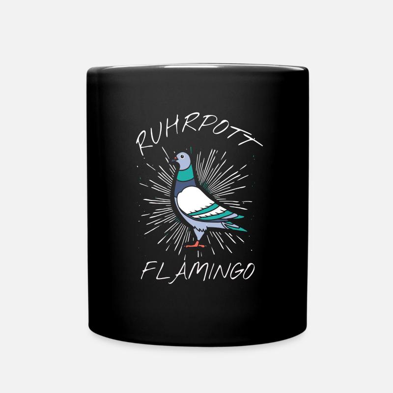 Ruhrpott Flamingo - Tasse einfarbig - Schwarz