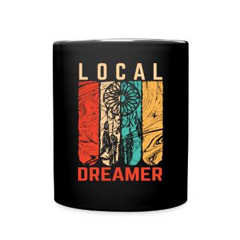 Lokaler Träumer Traumfänger Träumen Luzides Geschenk - Tasse einfarbig - Schwarz - Vorne