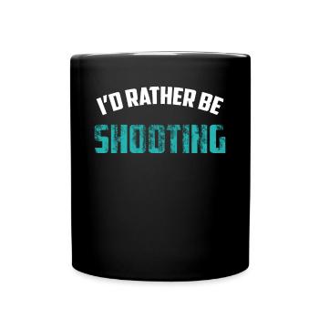 Shooting shoot shooting sport gift pistol gun - Full Colour Mug - black - Front