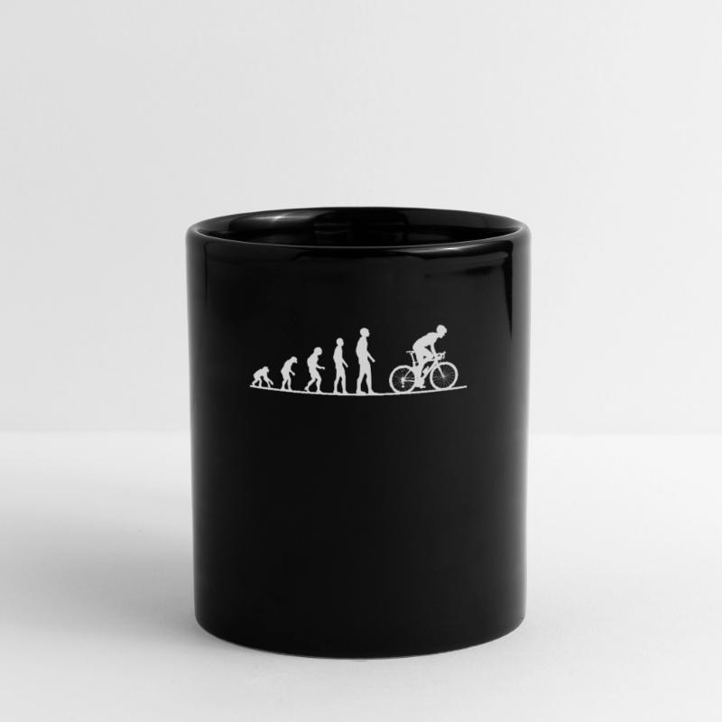 Bicycle evolution road bike monkey evolution Full Colour Mug
