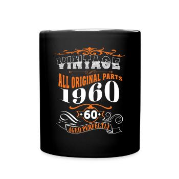 60ème anniversaire de l'ORIGINAL 1960 parfaitement mûri - Mug uni - noir - Devant