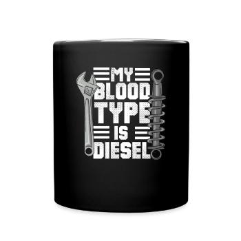 Tournevis mécanique pour mécanicien diesel - Mug uni - noir - Devant