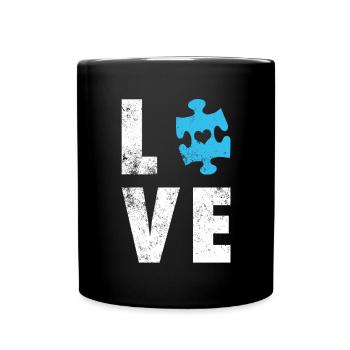 Autism Autist Autist Gift Gift Idea - Full Colour Mug - black - Front