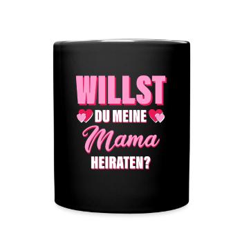 Tu veux épouser ma mère ? - Demande en mariage - Mug uni - noir - Devant