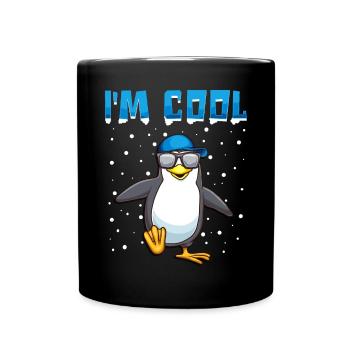 Cool pingouins pingouins Cadeau de dire drôle - Mug uni - noir - Devant