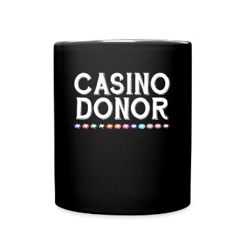 Casino-Spender-Spielmarken - Tasse einfarbig - Schwarz - Vorne