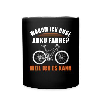 Pourquoi Je conduis sans batterie Parce que Je peux - Mug uni - noir - Devant