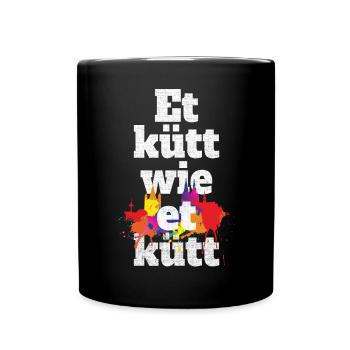 Köln Et Kütt Wie Et Kütt Kölner Grundgesetz Kölsch - Full Colour Mug - black - Front