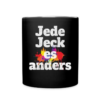Kölsch jeden jeck es anders Kölner Grundgesetz Köln - Mug uni - noir - Devant