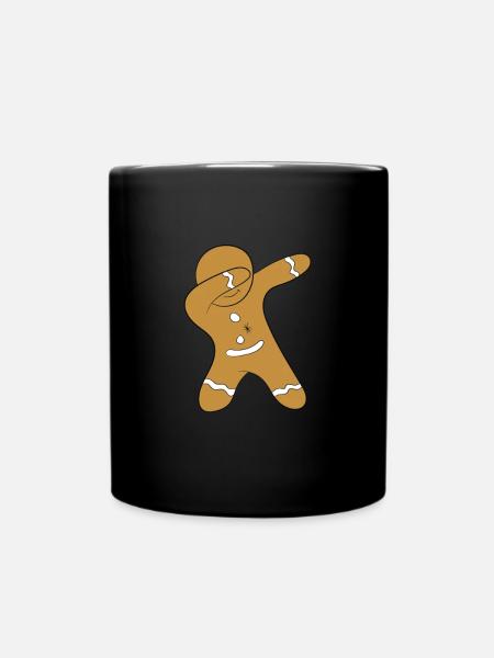 Lebkuchenmann - DAB / dabbing - Tasse einfarbig - Schwarz