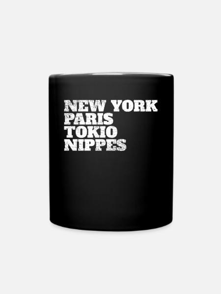 Nippes Paris Tokio New York Heimat Köln Viertel - Tasse einfarbig - Schwarz