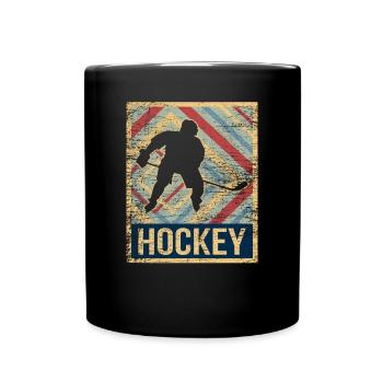 Hockey - Tasse einfarbig - Schwarz - Vorne
