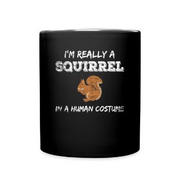 Costume d'écureuil - Mug uni - noir - Devant