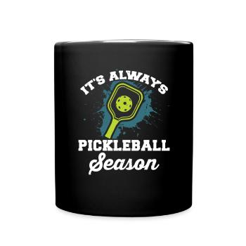 Pickleball - Pickleball Season - Full Colour Mug - black - Front