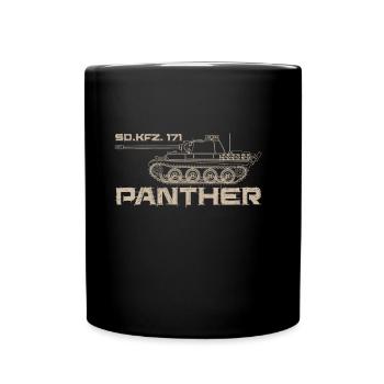 Panther Panzerkampfwagen V Sd.Kfz 171 Panzer WW2 - Tasse einfarbig - Schwarz - Vorne