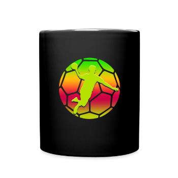 HANDBALLER Ball - Tasse einfarbig - Schwarz - Vorne