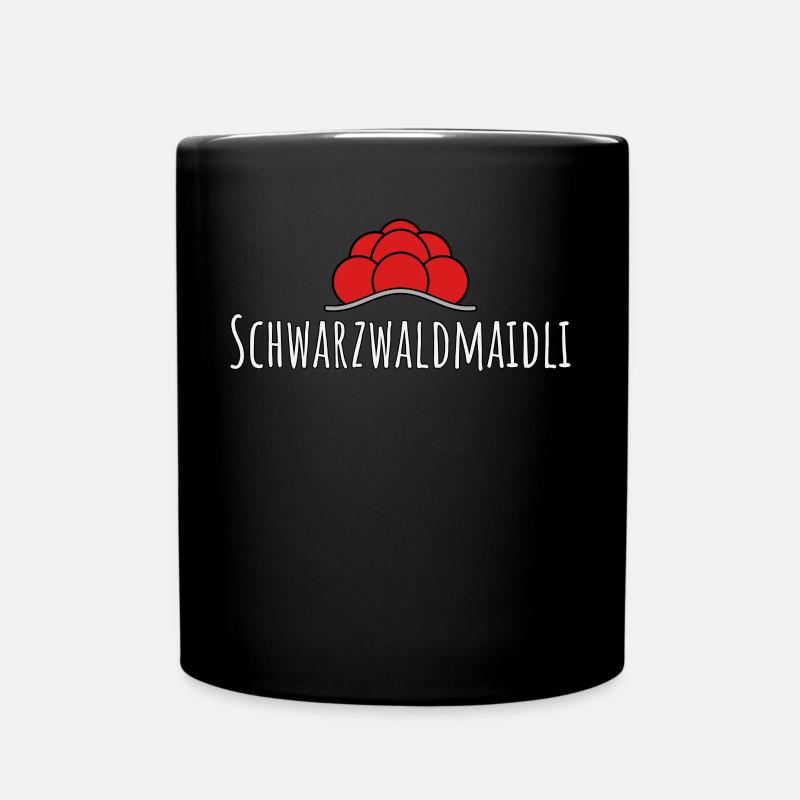 Schwarzwaldmaidli Schwarzwald - Tasse einfarbig - Schwarz