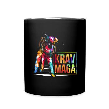 Krav Maga Gift - Full Colour Mug - black - Front