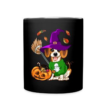Déguisement d'Halloween Trick Or Treat Beagle Dog - Mug uni - noir - Devant