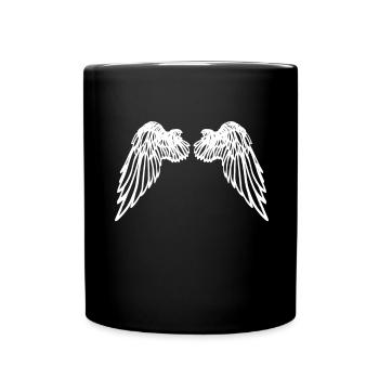 angel wings - Full Colour Mug - black - Front