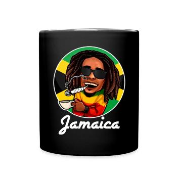 Jamaika - Tasse einfarbig - Schwarz - Vorne