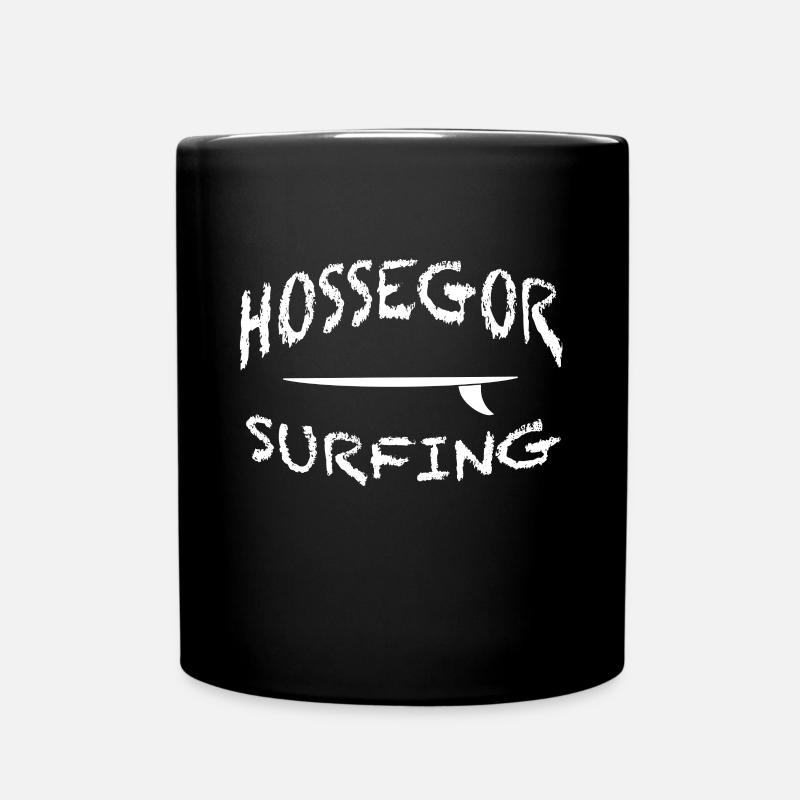 Hossegor Surfing Spot in France Gift Idea - Full Colour Mug - black