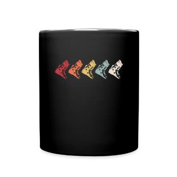 Telemark Ski Heel Free Vintage Retro 70s - Full Colour Mug - black - Front