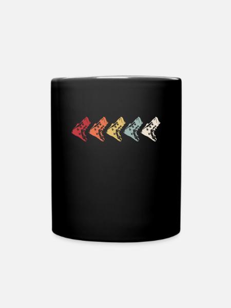 Telemark Ski Ferse Frei Vintage Retro 70s - Tasse einfarbig - Schwarz