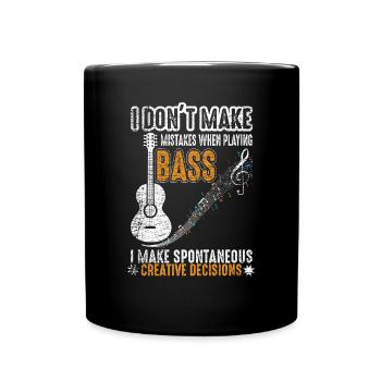 Bassgitarre Kreativ - Tasse einfarbig - Schwarz - Vorne