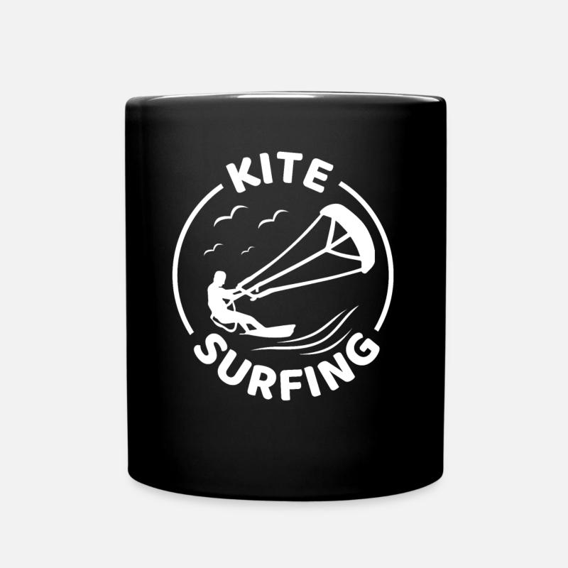 Kite Surfing - Kitesurfing - Full Colour Mug - black