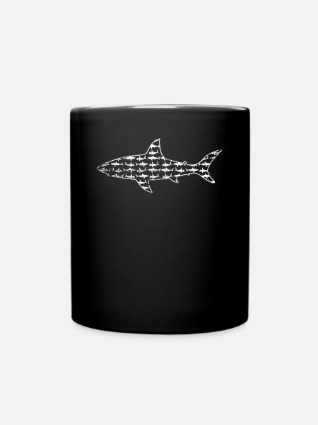requin - Mug uni - noir