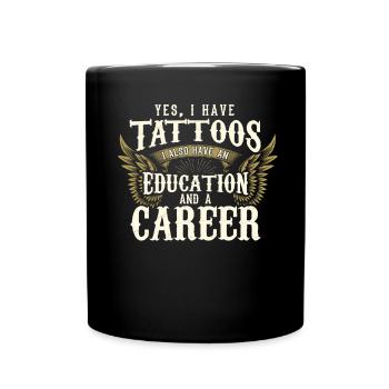 Tattoo Tattoos Tattooed tattoo tattoo artist - Full Colour Mug - black - Front