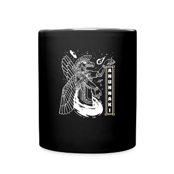 Sumerian Anunnaki Alien Astronauts - Full Colour Mug - black - Front
