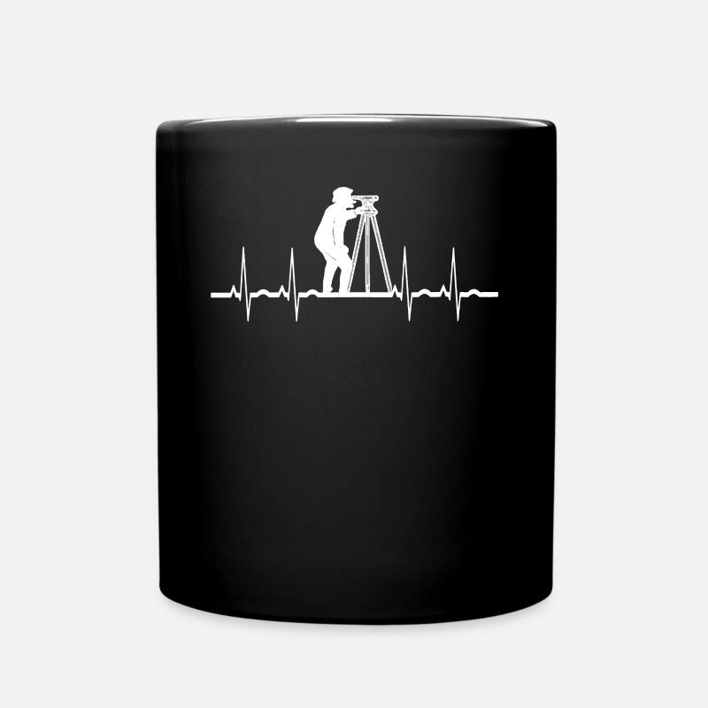 Vermesser Vermessungstechniker Vermessen Beruf - Tasse einfarbig - Schwarz