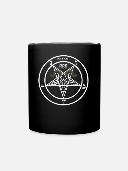 Satanisten Halloween 666 Antichirst Geschenkidee - Tasse einfarbig - Schwarz