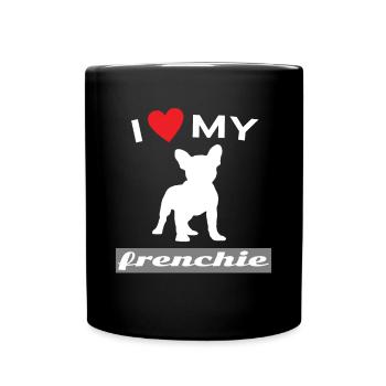 French bulldog - Full Colour Mug - black - Front
