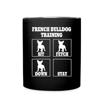 Bouledogue français - Mug uni - noir - Devant
