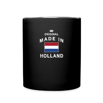 Made in Holland Pays-Bas Naissance Oranje original - Mug uni - noir - Devant