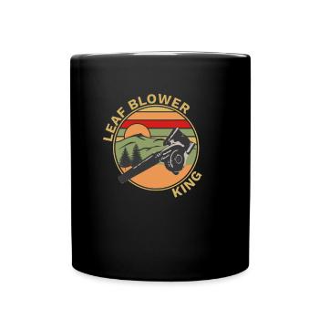 Leaf Blower Perfect Gardener 90s Retro Gift - Full Colour Mug - black - Front