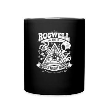Crash d'OVNI de Roswell 1947 - Mug uni - noir - Devant