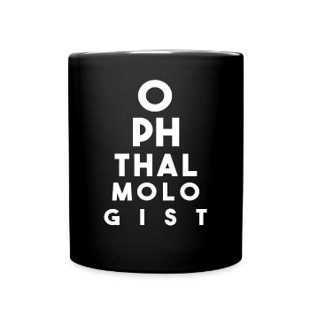Augenarzt - Tasse einfarbig - Schwarz - Vorne