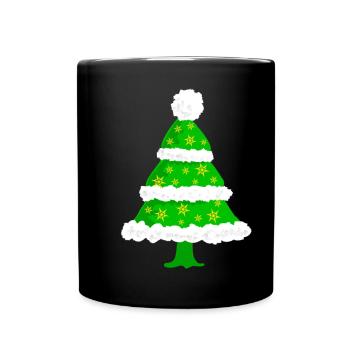 Christmas fir tree - Full Colour Mug - black - Front