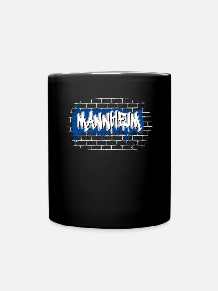 Mannheim Mannem Monnem Graffiti MA Waldhof Hiphop - Tasse einfarbig - Schwarz