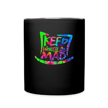 Gardez Wonderland Mad Hat & Cheshire Cat Grin - Mug uni - noir - Devant