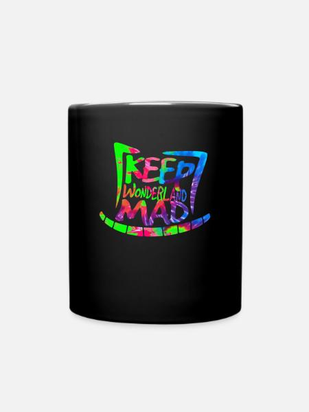 Gardez Wonderland Mad Hat & Cheshire Cat Grin - Mug uni - noir