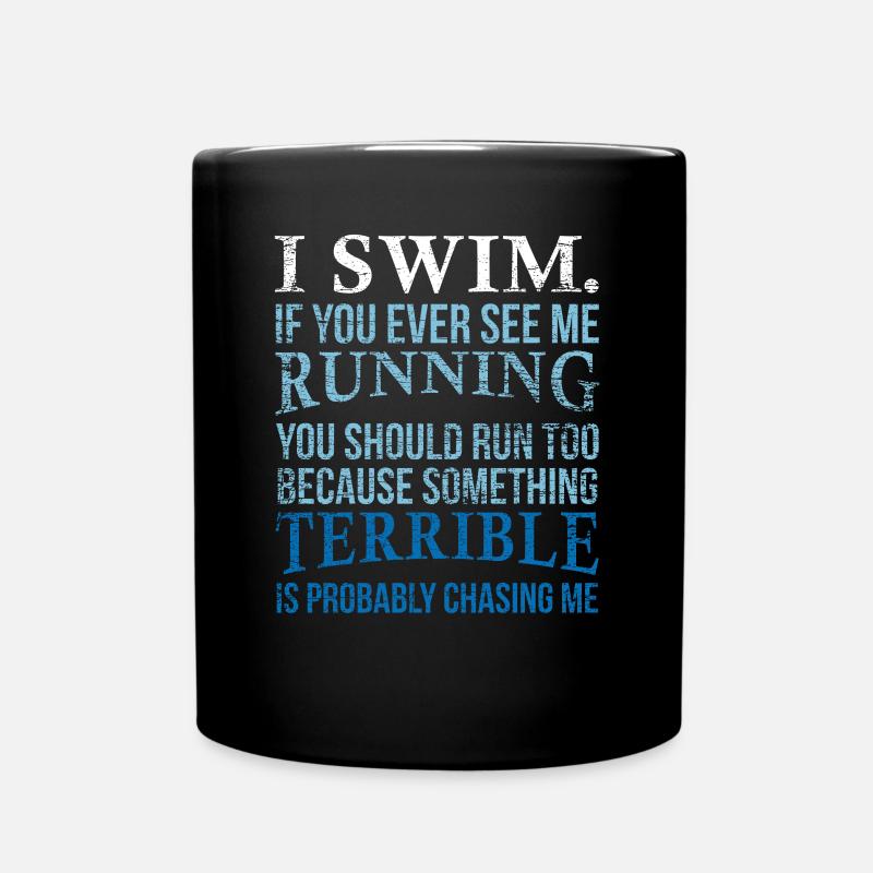 Natation - Mug uni - noir