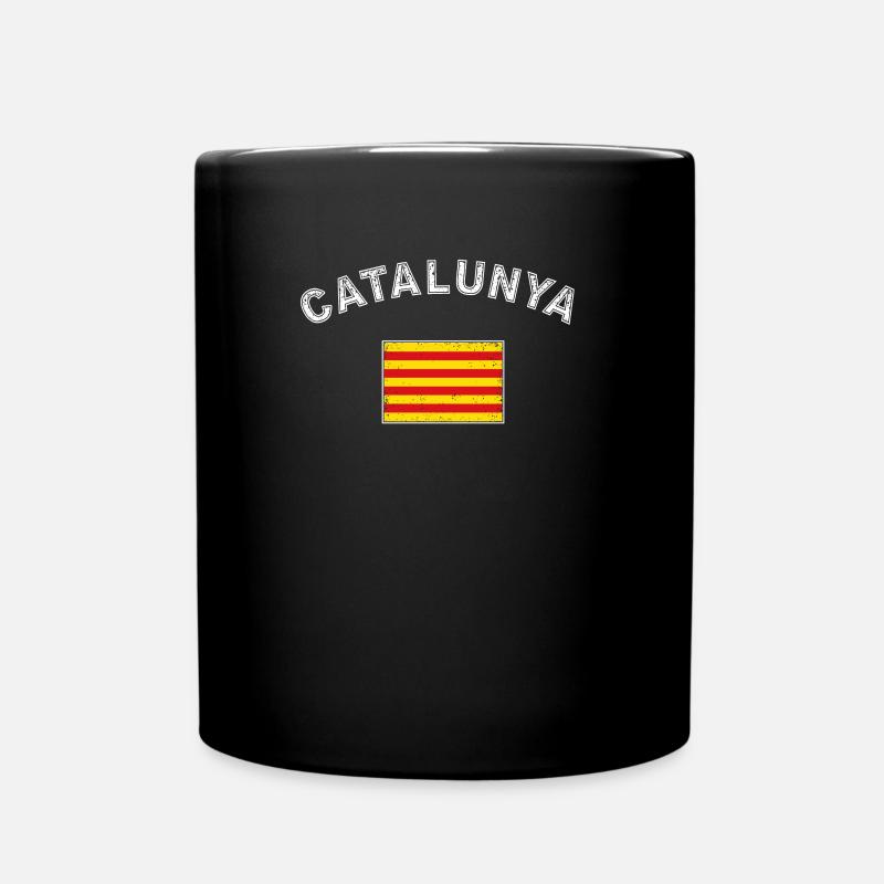 Catalonia Barcelona Independence Catalan - Full Colour Mug - black