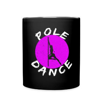 Pole Dance Geschenk - Tasse einfarbig - Schwarz - Vorne
