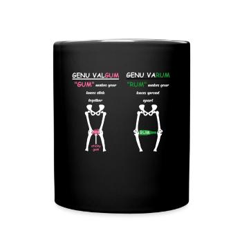 Physiotherapeut Geschenk - Tasse einfarbig - Schwarz - Vorne