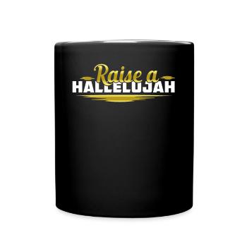Alléluia religion christianisme cadeau - Mug uni - noir - Devant